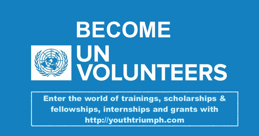 Become A United Nations Volunteer Youth Triumph