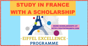 STUDY IN FRANCE WITH AN 2019 EIFFEL SCHOLARSHIP_ SCHOLARSHIPS_EIFFEL SCHOLARSHIP PROGRAM OF EXCELLENCE_youthtriumph.com