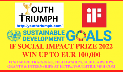 iF SOCIAL IMPACT PRIZE 2022 (WIN UP TO EUR 100,000)_youthtriumph.com