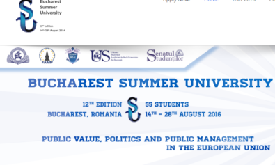 Bucharest Summer University 2016