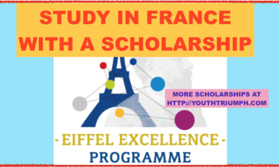 STUDY IN FRANCE WITH 2019 EIFFEL SCHOLARSHIP_ SCHOLARSHIPS_EIFFEL SCHOLARSHIP PROGRAM OF EXCELLENCE_youthtriumph.com