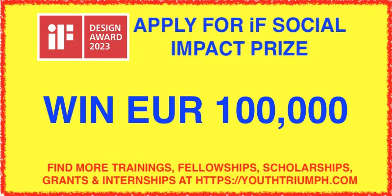 APPLY FOR IF SOCIAL IMPACT PRIZE