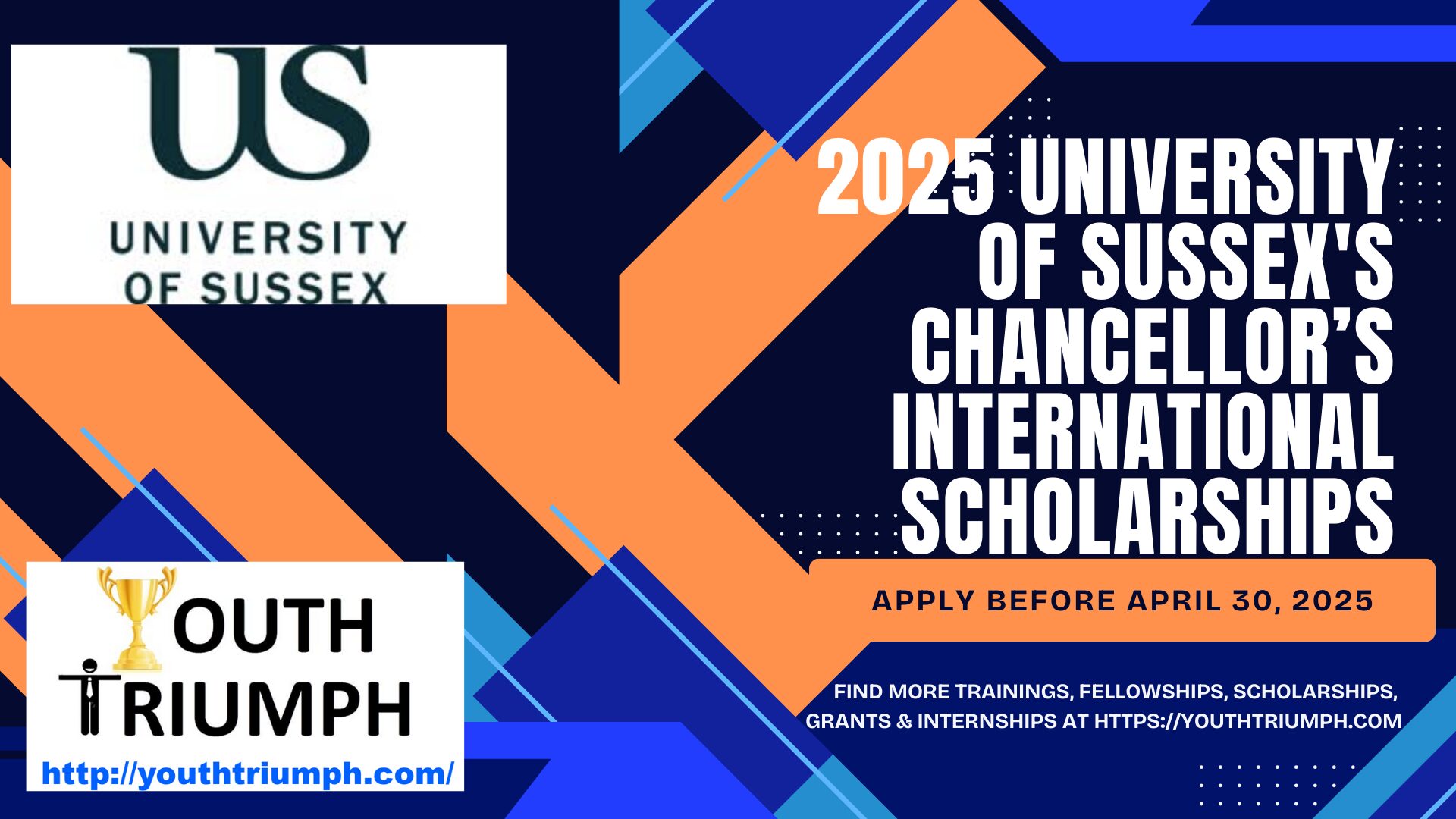 2025 University of Sussex’s Chancellor’s International Scholarships