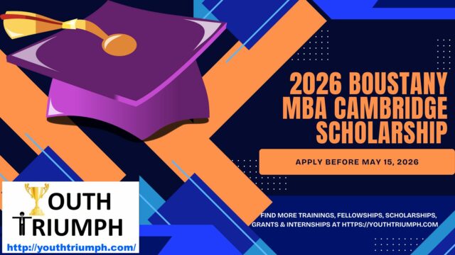 2026 Boustany MBA Cambridge Scholarship